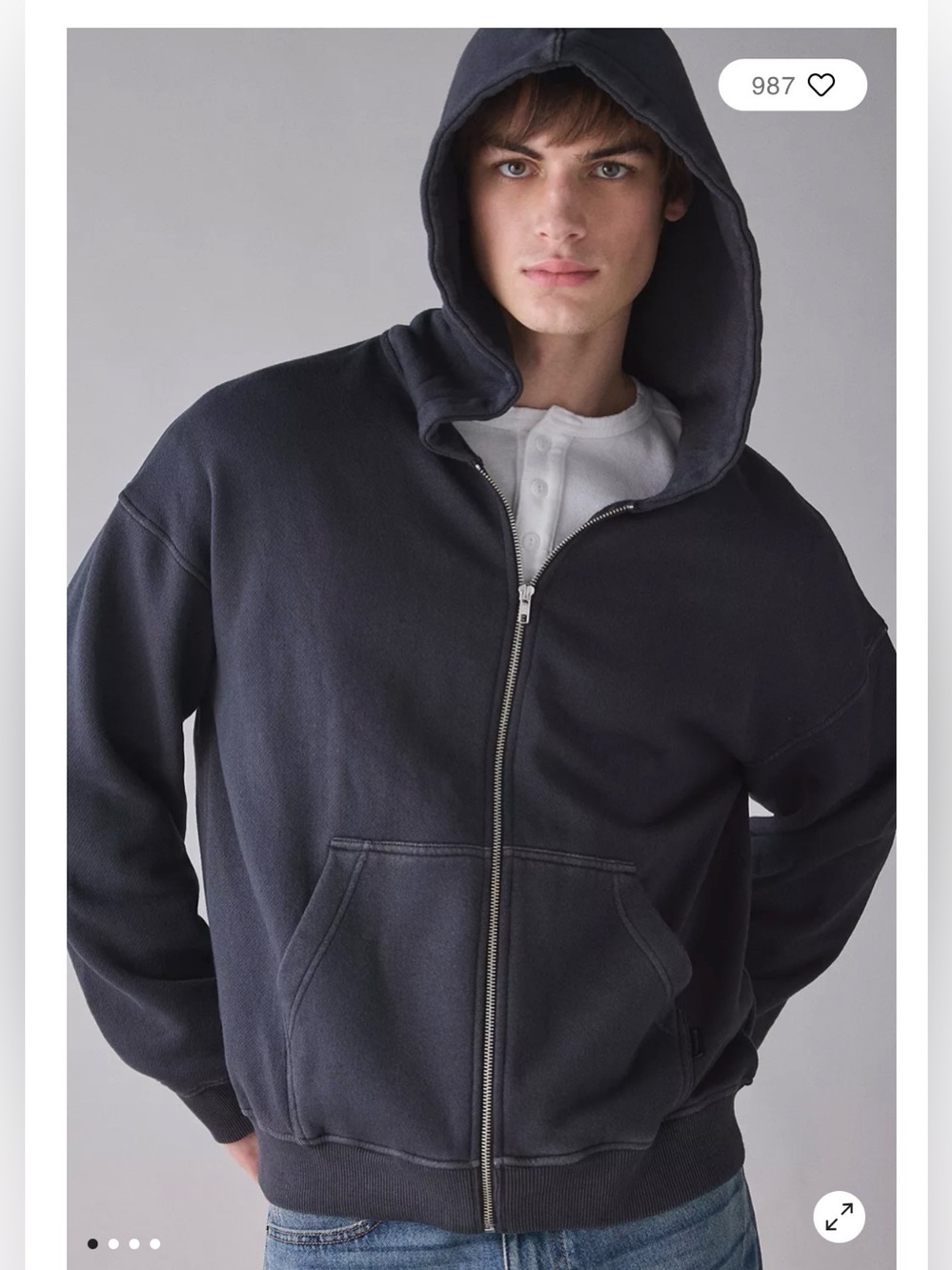 Standard Cloth Pre Game Zip Hoodie , Small